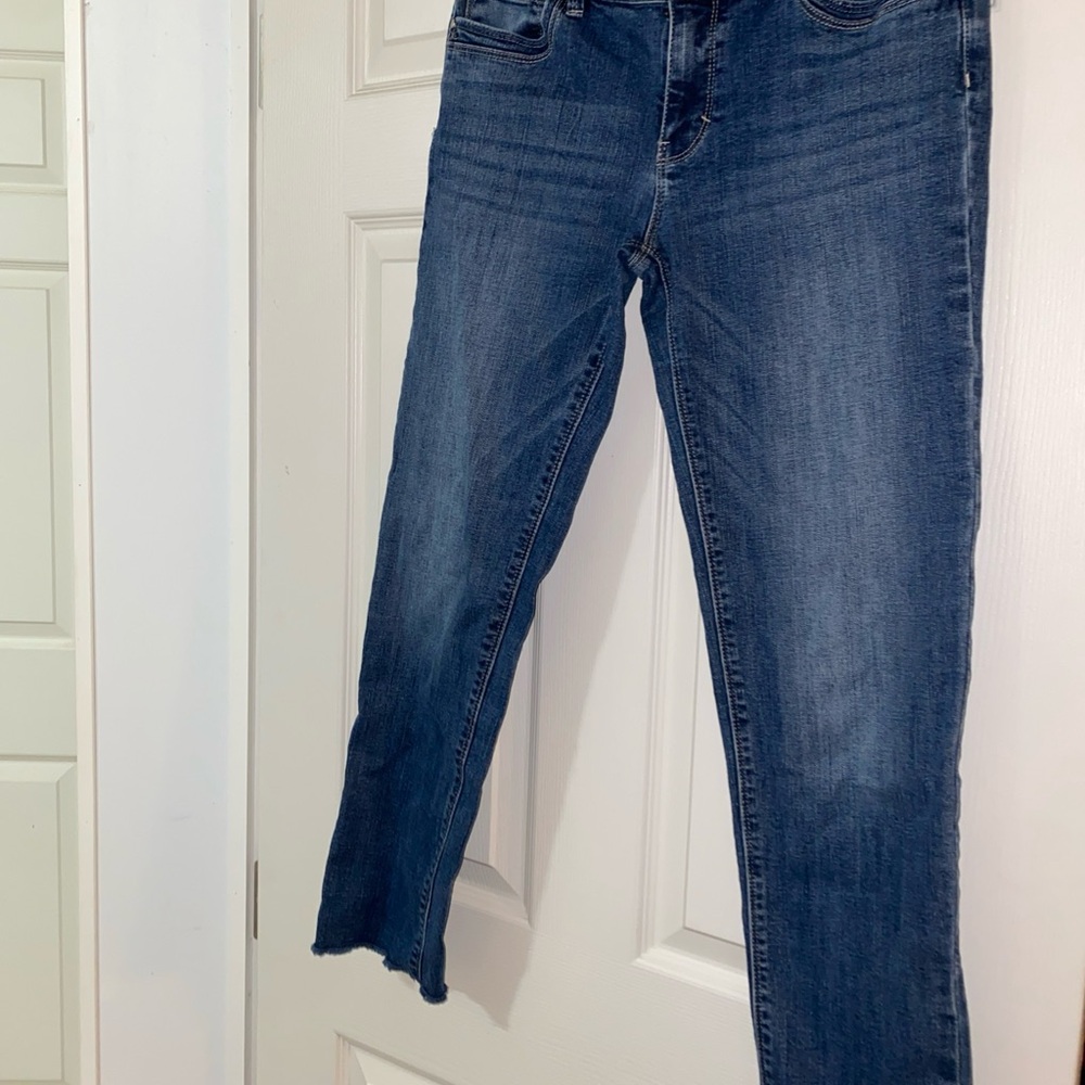 White House Black Market Blue Straight Leg Jeans